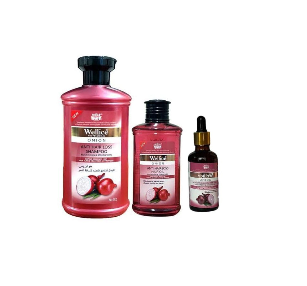 Anti-Hair Loss Shampoo,Serum And Oil Bundle