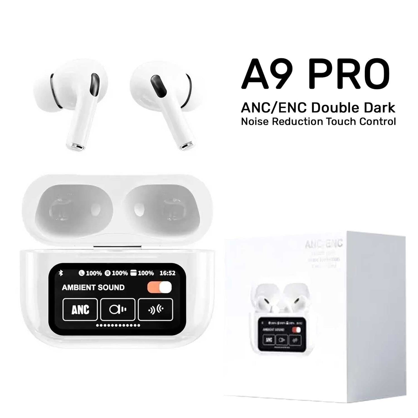 New A9 Buds ANC/ENC Noise Reduction, Touch Control